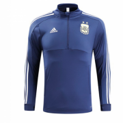 2018 Argentina Navy Zipper Sweat Top Shirt