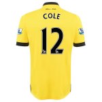 2015-16 Aston Villa COLE #12 Away Soccer Jersey