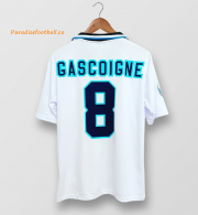 1996 England Retro Home Soccer Jersey Shirt GASCOIGNE #8