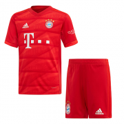 Kids Bayern Munich 2019-20 Home Soccer Shirt With Shorts