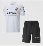 Kids Valencia 2022-23 Home Soccer Kits Shirt With Shorts