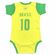 2018 World Cup Infant Brazil Baby Suit