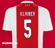 2021-22 Ajax Home Soccer Jersey Shirt with Klaiber 5 printing