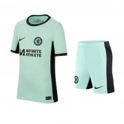 2023-24 Chelsea Kids Third Away Soccer Kits Shirt with Shorts