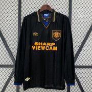 1993-95 Manchester United Retro Long Sleeve Away Soccer Jersey Shirt