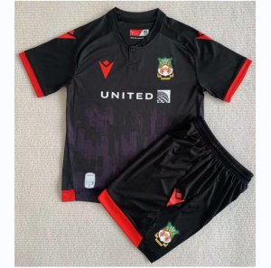 Kids 2023-24 Wrexham AFC Third Away Soccer Kits Shirt With Shorts
