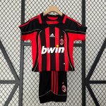 2006-07 AC Milan Kids Home Soccer Kits Shirt With Shorts
