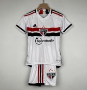 2023-24 Sao Paulo Kids Home Soccer Kits Shirt With Shorts