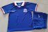 Kids Shanghai Greenland Shenhua 2020-21 Home Soccer Shirt With Shorts