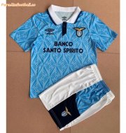 Kids 1990-91 Lazio Retro Home Soccer Kits Shirt With Shorts