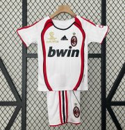 2006-07 AC Milan Retro Kids UCL Away Soccer Kits Shirt With Shorts