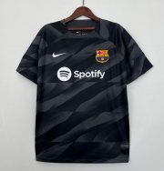 2023-24 Barcelona Black Goalkeeper Soccer Jersey Shirt