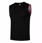 2021-22 Korea Black Soccer Vest T-Shirt
