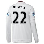 2015-16 Manchester United POWELL 22 LS Away Soccer Jersey