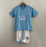 2023-24 Real Club Celta de Vigo Kids Home Soccer Kits Shirt With Shorts