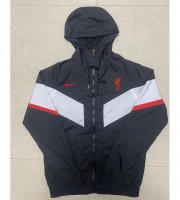 2022-23 Liverpool Black Hoodie Windbreaker Jacket