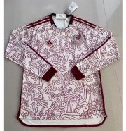 2022 FIFA World Cup Mexico Long Sleeve Away Soccer Jersey Shirt