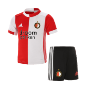 2019-20 Kids Feyenoord Home Soccer Shirt With Shorts