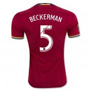 2016-17 Real Salt Lake BECKERMAN #5 Home Soccer Jersey