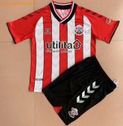 Kids Southampton 2021-22 Home Soccer Kits Shirt With Shorts