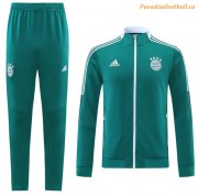 2021-22 Bayern Munich Green Training Kits Jacket with Pants