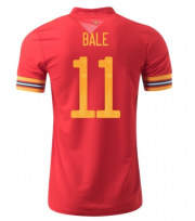 2020 EURO Wales Home Soccer Jersey Shirt Gareth Bale 11