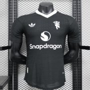 2024-25 Manchester United Black Goalkeeper Soccer Jersey Shirt Player Version