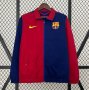 2024-25 Barcelona Blue Red Reversible Trench Coat Jacket