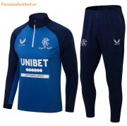 2021-22 Rangers Blue Training Kits Sweatshirt with Pants