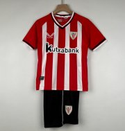 2023-24 Athletic Bilbao Kids Home Soccer Kits Shirt With Shorts