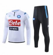 2019-20 Napoli White Sweatshirt Training Suits With Pants