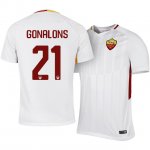 2017-18 Roma Maxime Gonalons #21 Away Soccer Jersey