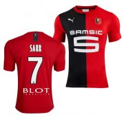 2019-20 Stade Rennais Home Soccer Jersey Shirt Ismaila Sarr #7