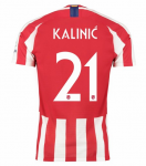 2019-20 Atletico Madrid Home Soccer Jersey Shirt Kalinic 21