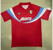 1990-91 Napoli Retro Red Away Soccer Jersey Shirt