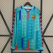 1996-97 Barcelona Retro Away Long Sleeve Soccer Jersey Shirt