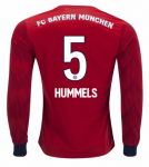 2018-19 Bayern Munich LS Home Soccer Jersey Shirt Mats Hummels #5