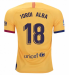 2019-20 Barcelona Away Soccer Jersey Shirt Jordi Alba #18