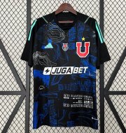 2024-25 Club Universidad de Chile Black Goalkeeper Soccer Jersey Shirt