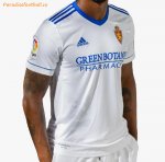 2021-22 Real Zaragoza Home Soccer Jersey Shirt