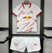 Kids RB Leipzig 2024-25 Home Soccer Kits Shirt With Shorts