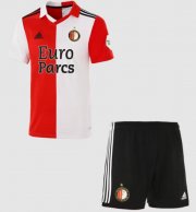 2022-23 Feyenoord Kids Home Soccer Kits Shirt With Shorts