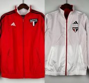 2023-24 Sao Paulo White Red Reversible Trench Coat Jacket