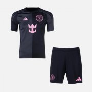 2025-26 Inter Miami Kids Away Soccer Kits Shirt With Shorts