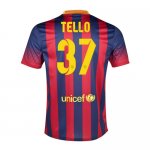13-14 Barcelona #37 Tello Home Soccer Jersey Shirt