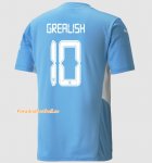 2021-22 Manchester City Home Soccer Jersey Shirt with Jack Grealish 10 UCL printing