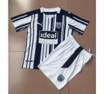 Kids West Bromwich Albion 2020-21 Home Soccer Kits Shirt With Shorts
