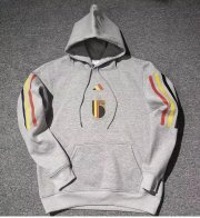 2022 FIFA World Cup Belgium Grey Hoodie Sweat Shirt