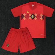 Kids Belgium 2018 Home Soccer Kit (Jersey + Shorts)