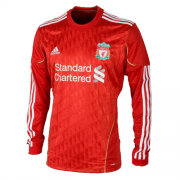 11-12 Liverpool Retro Long Sleeve Home Soccer Jersey Shirt